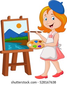 5,069 Girl cartoon painter Images, Stock Photos & Vectors | Shutterstock