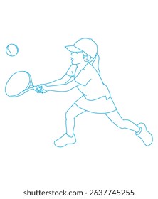 Little girl playing tennis Little girl playing tennis