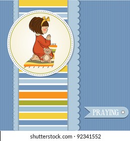  little girl praying