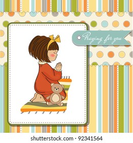  little girl praying