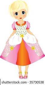 Little girl in Princess style