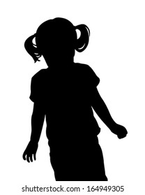 Little girl silhouette