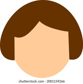 little girl silhouette icon vector