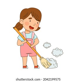 1,288 Little Girl Sweeping Images, Stock Photos & Vectors 