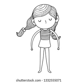 little girl with swimwear character