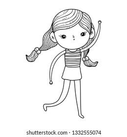 little girl with swimwear character