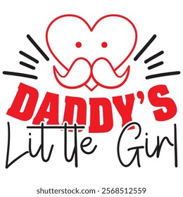 daddy’s little girl t shirt design, vector file