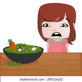 Little Girl Cooking Cartoon Disgusting Food Cartoon Images Stock Photos Vectors 
