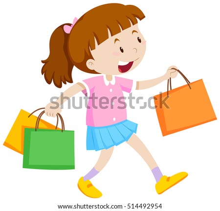 Similar – Image, Stock Photo Three shopping paper bags on blue background. Xmas shopping