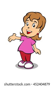 Little girl vector