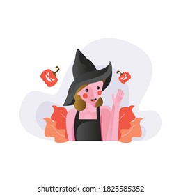 Little Girl Witch Costume Halloween