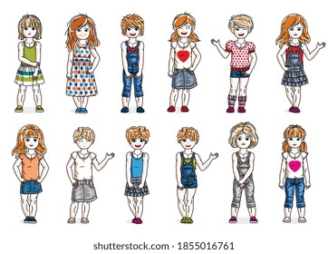 カワイイ女の子ポーズ 全身 のイラスト素材 画像 ベクター画像 Shutterstock