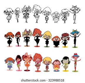 Little girls lineup
