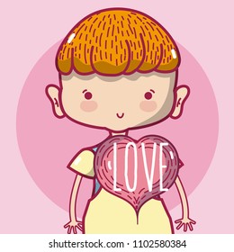 Little girls with love