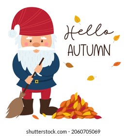 Set Elements On Theme Autumn Cozy Stock Vector (Royalty Free ...