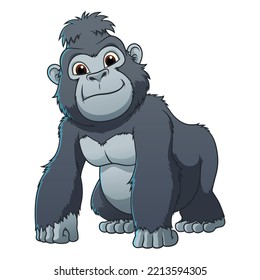 Little Gorilla Cartoon Animal Illustration