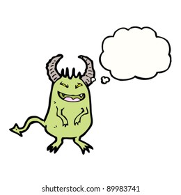 little green monster cartoon