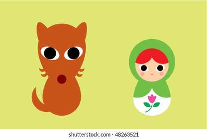 little green and wolf