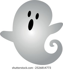 Little halloween ghost, for designer backgrounds, textures, prints