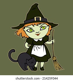 Little Halloween witch