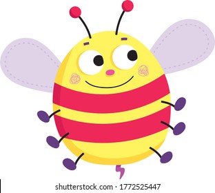 Pequeña y feliz abejorro volando por ahí.
