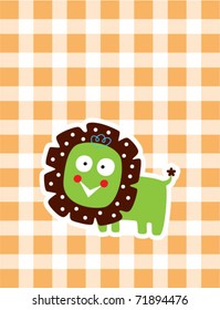 little happy lion