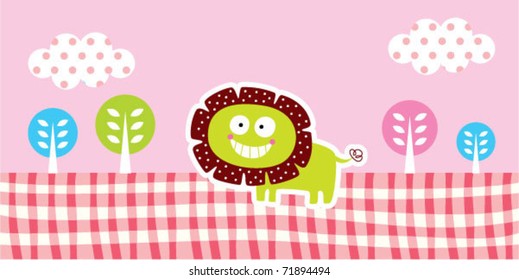 little happy lion holiday