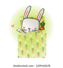 Little hare caught a cold
