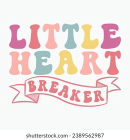 Little heart breaker retro t shirt