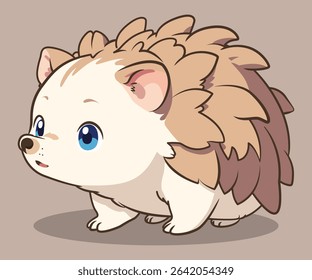 Little Hedgehog With Leafy Spikes