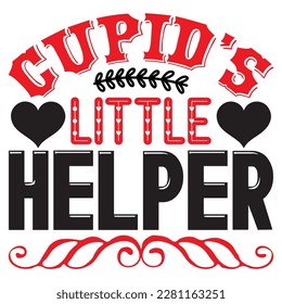 Cupid’s Little Helper t-shirt design vector file