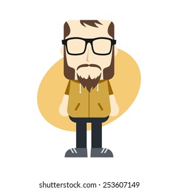 little hipster guy
