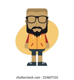 little hipster guy