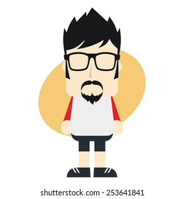 little hipster guy