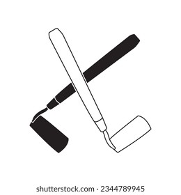 diseño de símbolo de la ilustración del vector de icono de hoyo pequeño