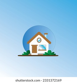 Icono de la pequeña casa azul