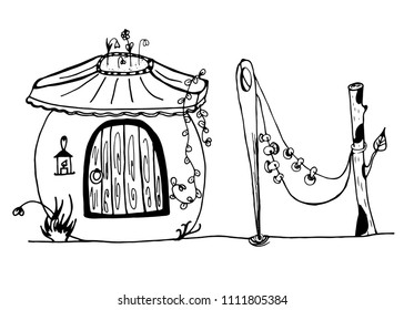 little house vector illustration