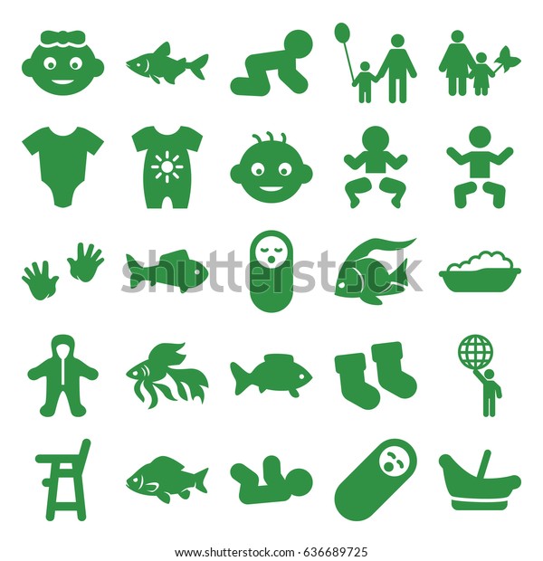 Little Icons Set Set 25 Little Stock Vector (Royalty Free) 636689725