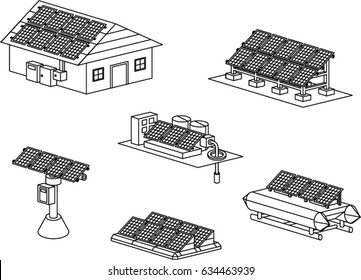 Little isometric model for solar system presented in many types of solution 