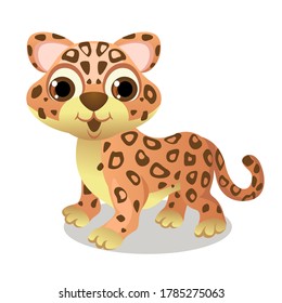 un pequeño jaguar posando con sonrisa