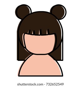 little japanese doll shirtless kawaii character