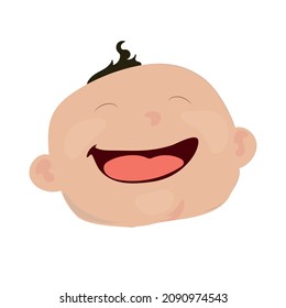 little jesus face over white