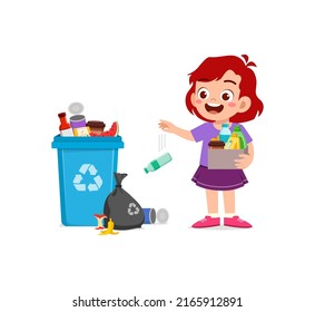 Little Kid Bad Behavior Do Littering Stock Vector (Royalty Free ...