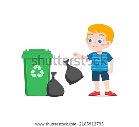 little kid with bad behavior do littering