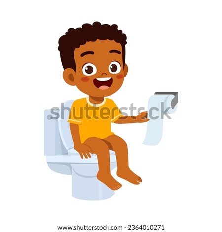 little kid brush teeth and feel happy