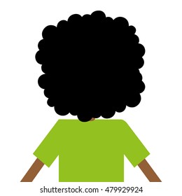 little kid cute character vector illustration design