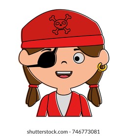 little kid disguised as a pirate