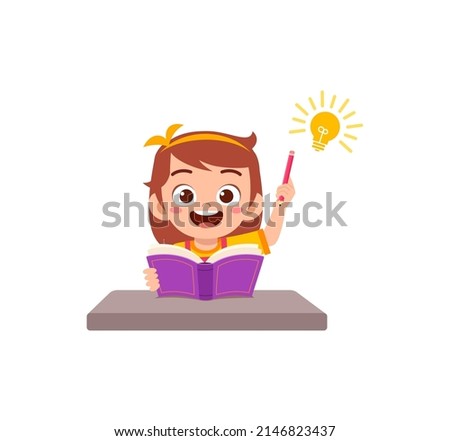 little kid do homework and find the answer