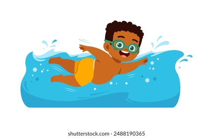 little kid do swimming for weight loss