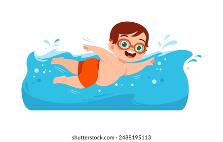 little kid do swimming for weight loss
